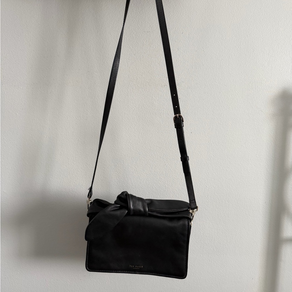 Ted Baker Black Crossbody Bag with Bow Detail